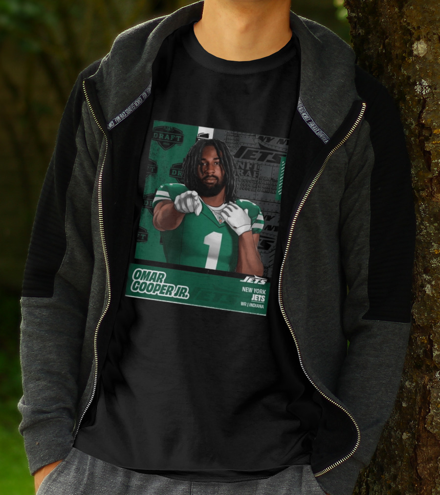 NFL Draft 2026 New York Jets Omar Cooper Jr Round 1 Pick 30 WR Indiana T-Shirt