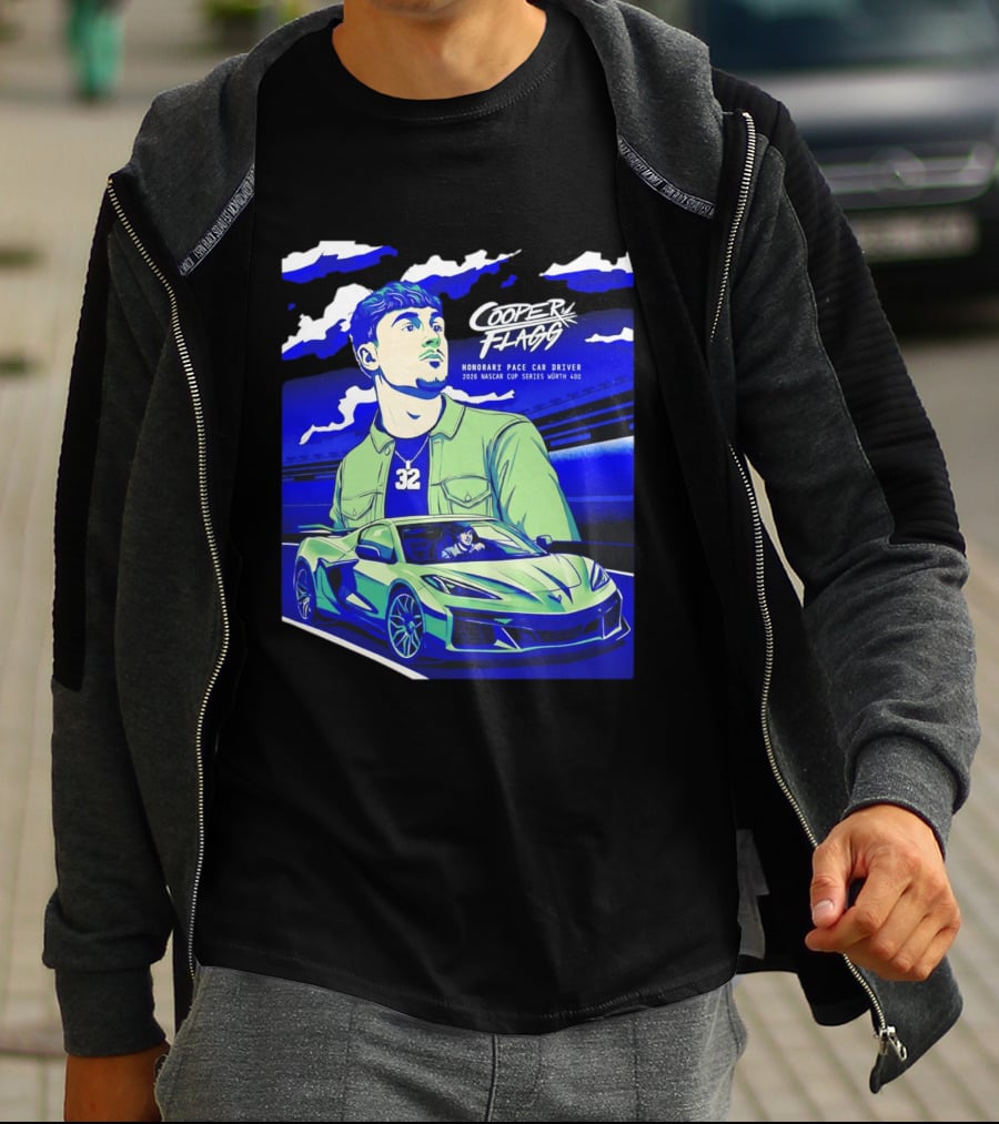 Cooper Flagg 2026 Honorary Pace Car Driver Nascar Cup Series Worth 400 T-Shirt