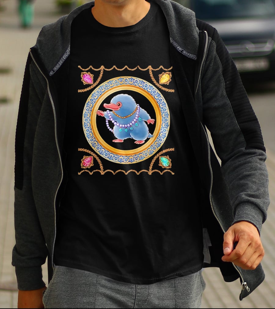 Niffler Collecting Jewelry From Fantastic Beasts T-Shirt