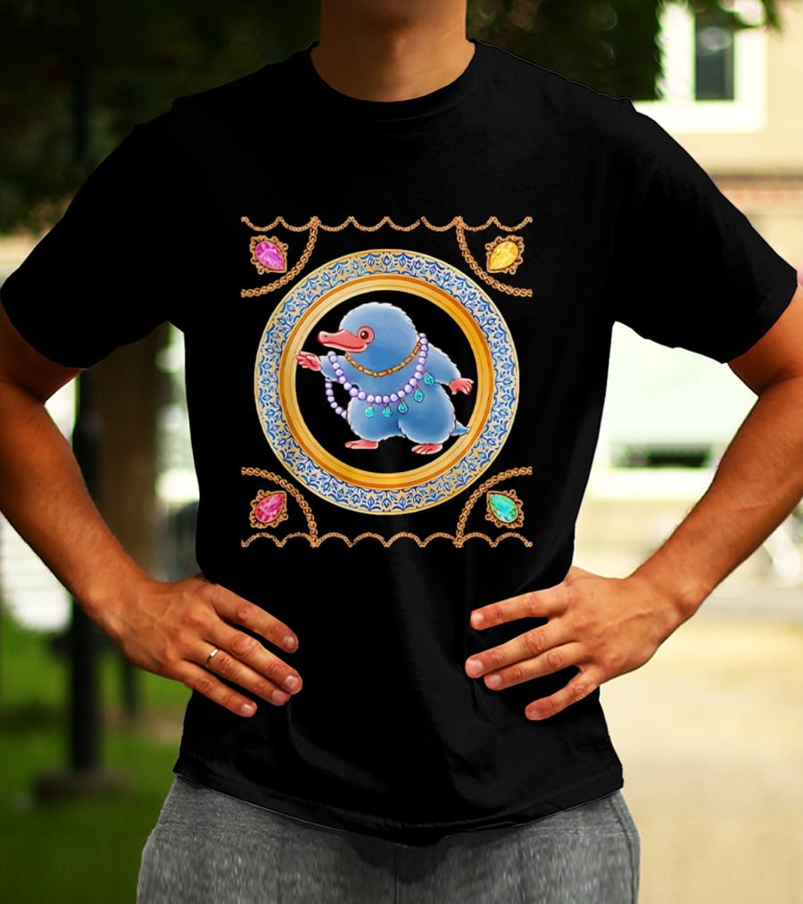 Niffler Collecting Jewelry From Fantastic Beasts T-Shirt