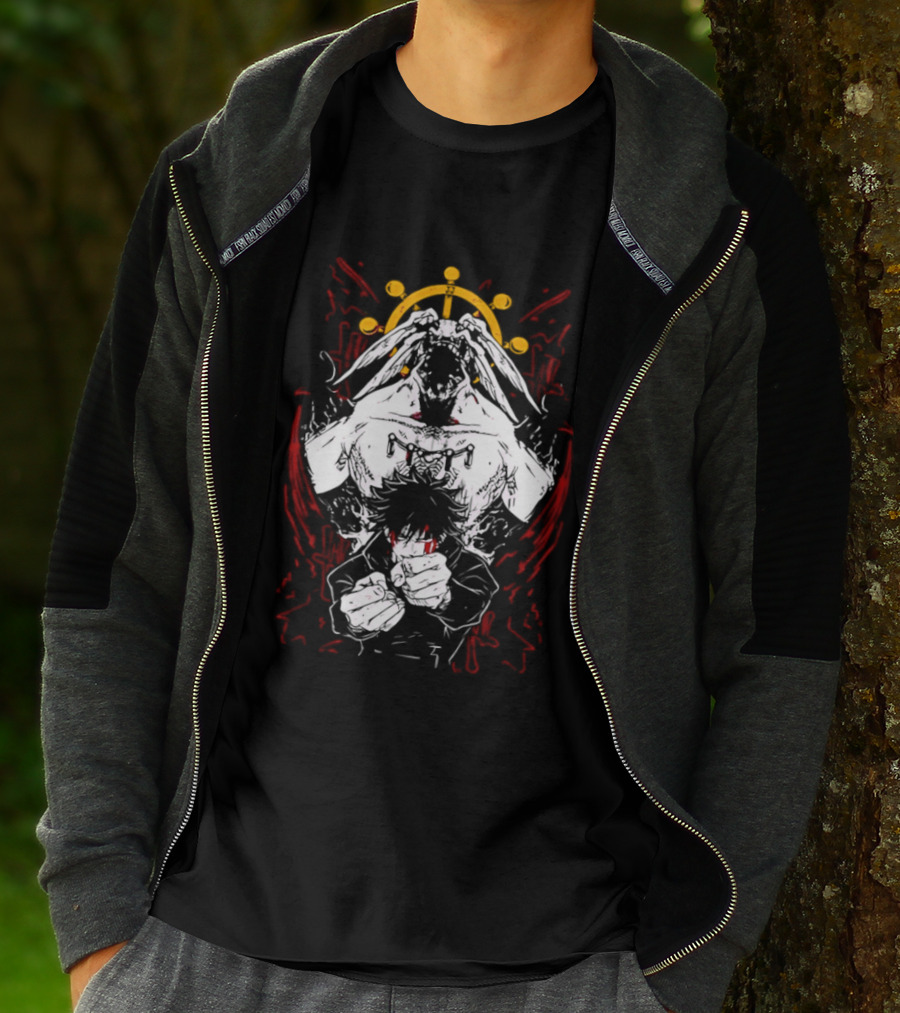 Dark Anime Summoner Characters Celestial Crown Warrior T-Shirt