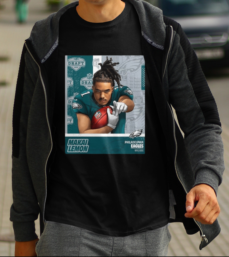 Philadelphia Eagles Makai Lemon WR USC 2026 NFL Draft Pick 20 T-Shirt