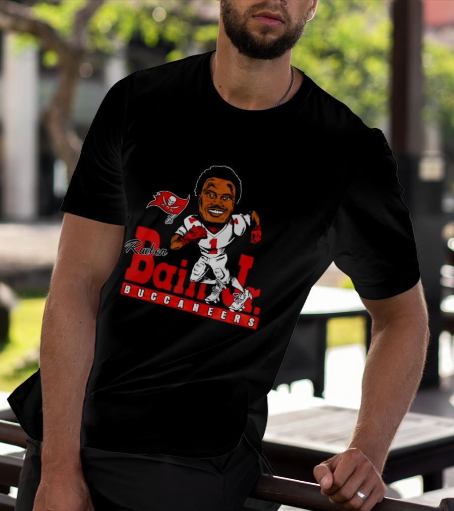Rueben Bain Jr Buccaneers Caricature NFL Football Player Tampa Bay T-Shirt