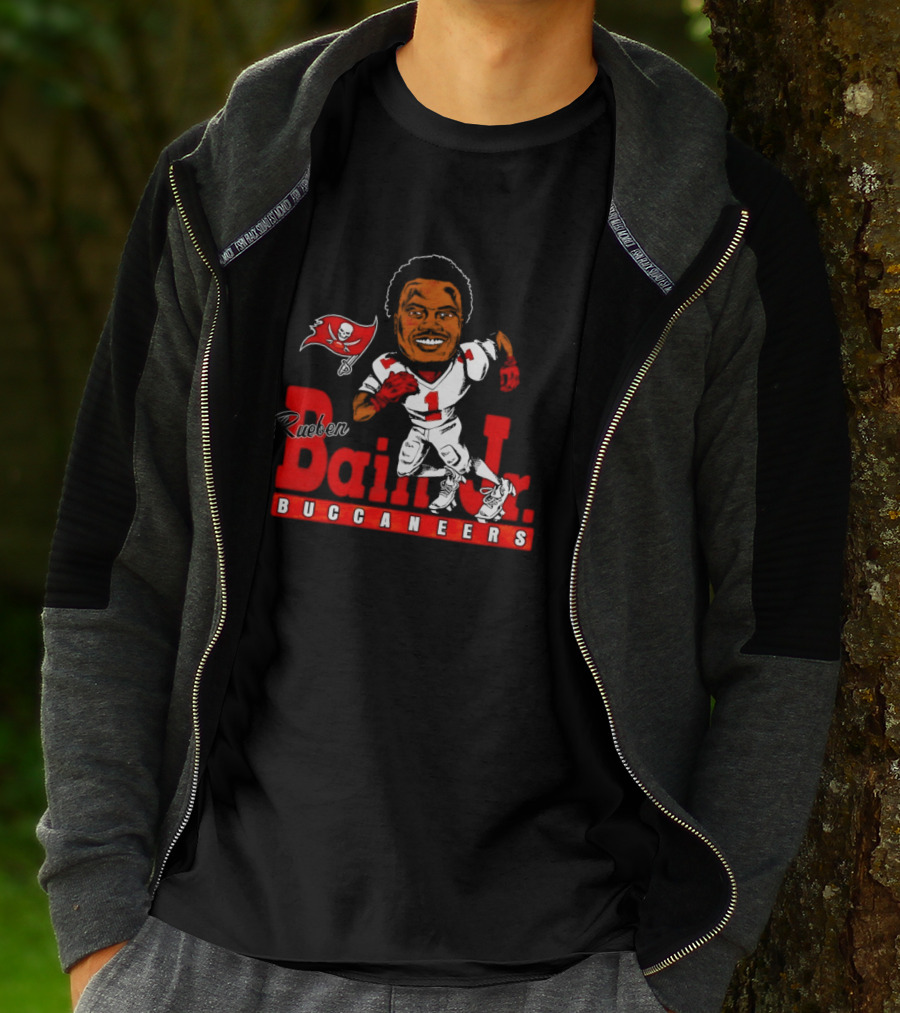 Rueben Bain Jr Buccaneers Caricature NFL Football Player Tampa Bay T-Shirt