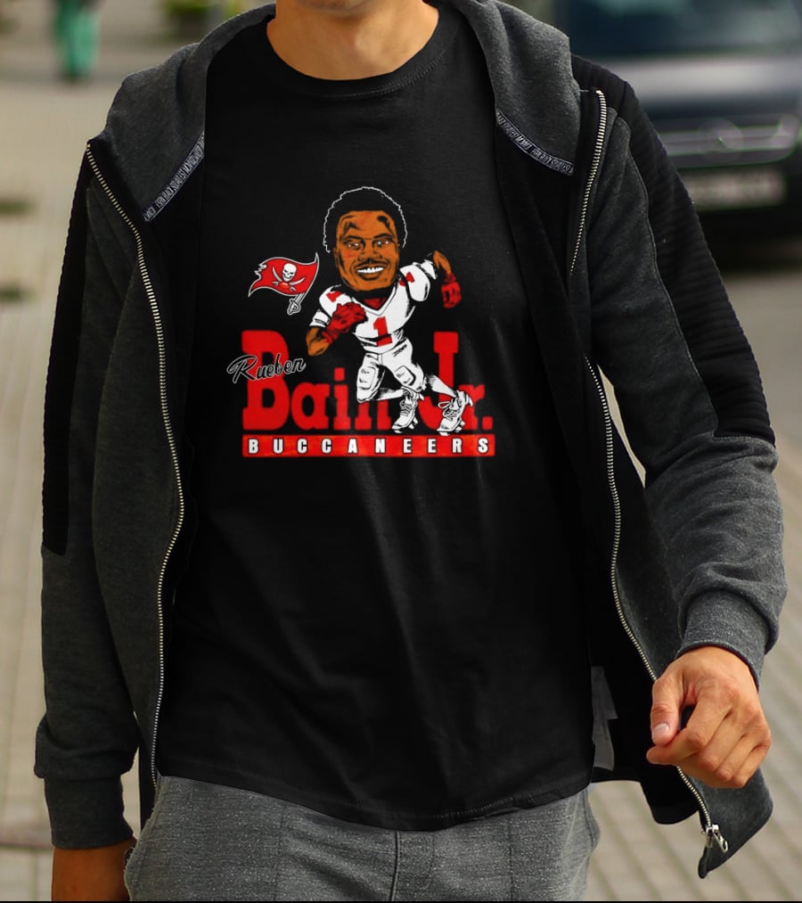 Rueben Bain Jr Buccaneers Caricature NFL Football Player Tampa Bay T-Shirt