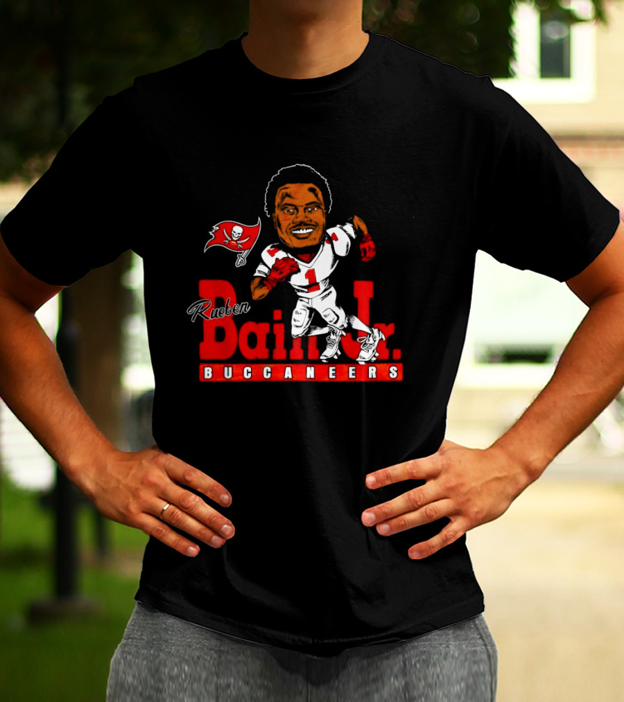 Rueben Bain Jr Buccaneers Caricature NFL Football Player Tampa Bay T-Shirt