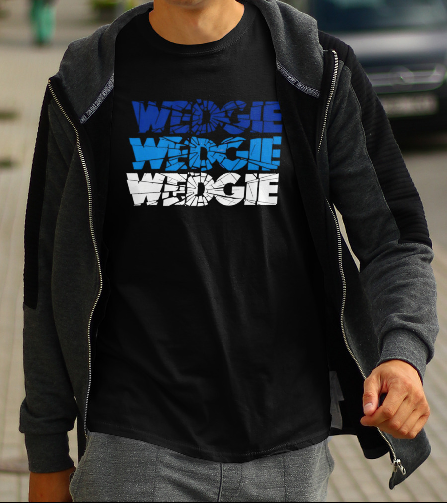 Scott Wedgewood Colorado Avalanche NHL Wedgie Chant Shattered Glass Wedge Wedgie T-Shirt