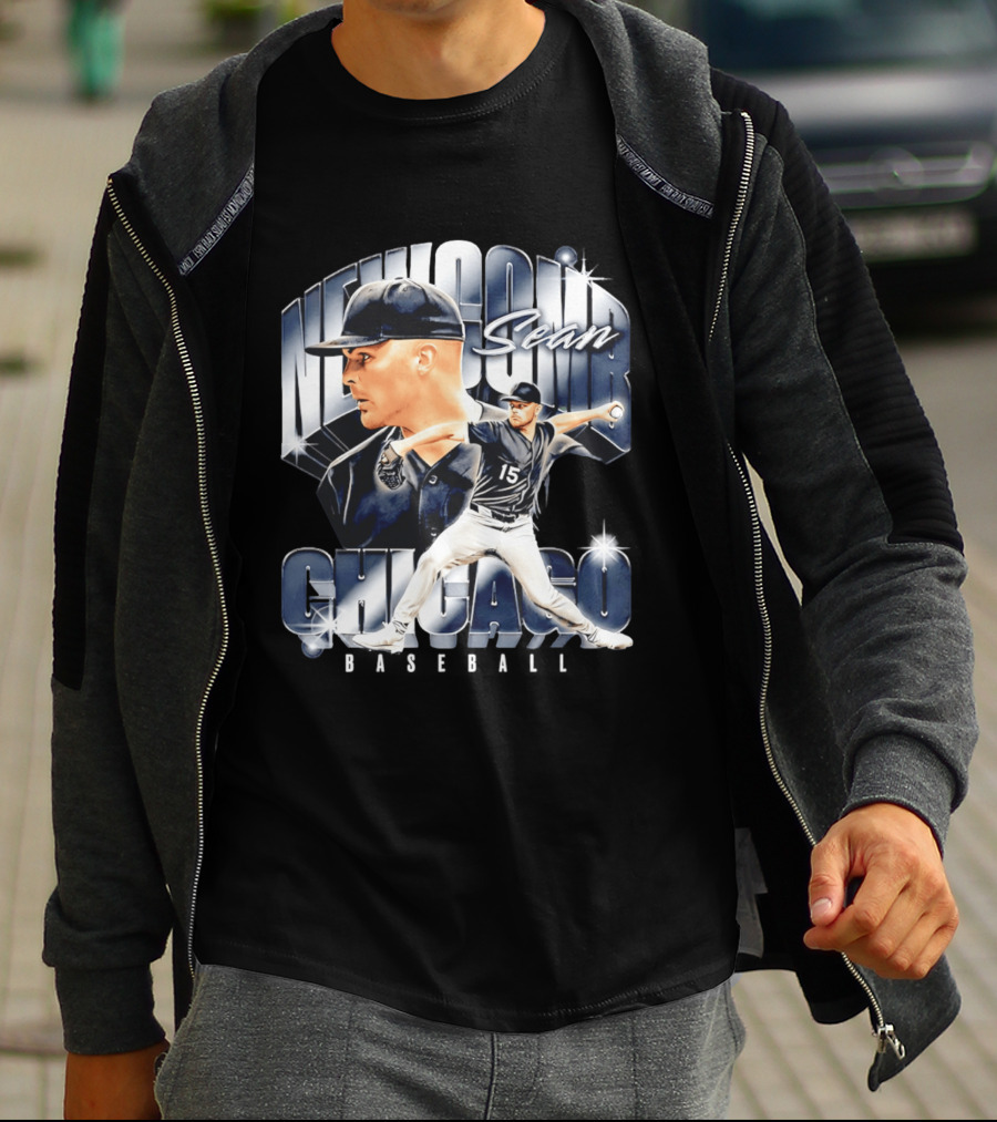 Sean Newcomb Chicago White Sox Pitcher Airbrush T-Shirt