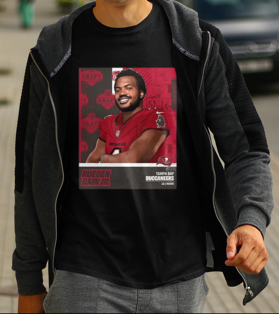 Tampa Bay Buccaneers Rueben Bain Jr Draft Round 1 Pick 15 LB Miami 2026 T-Shirt