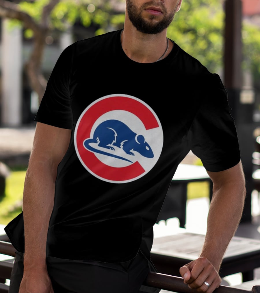 Wrigley Rats C Red And Blue Rat T-Shirt