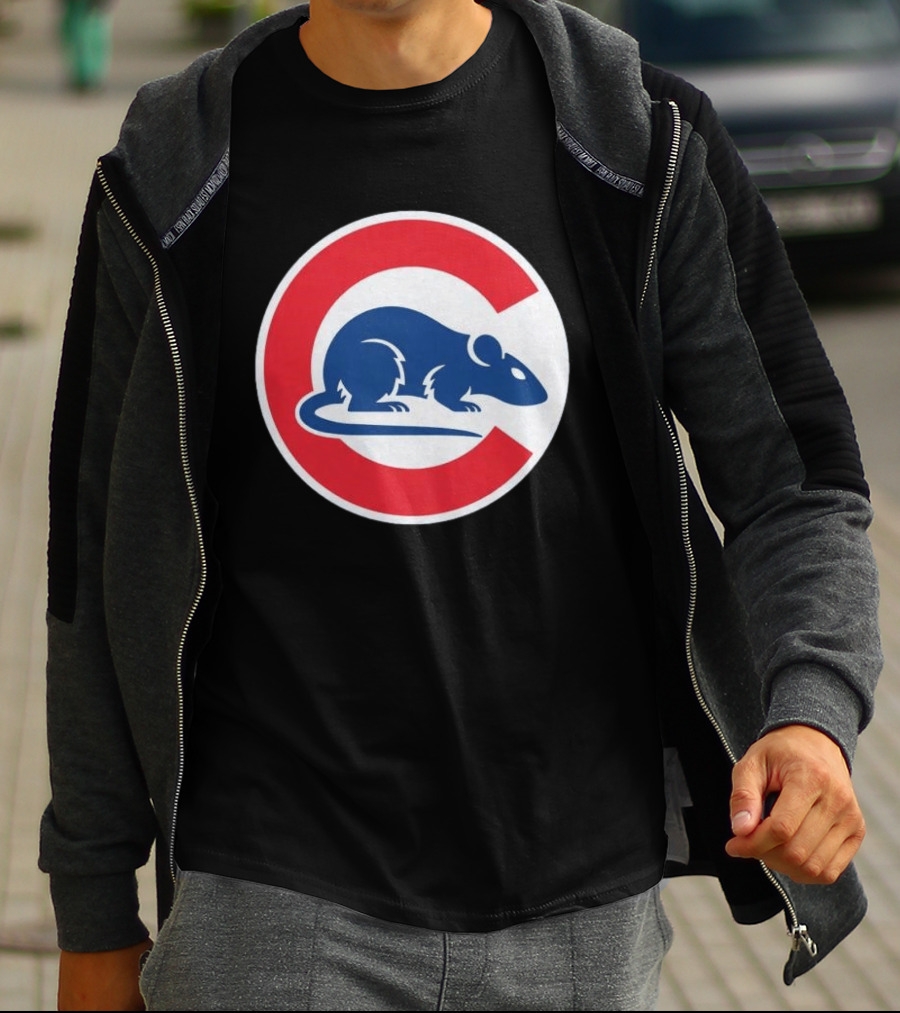 Wrigley Rats C Red And Blue Rat T-Shirt