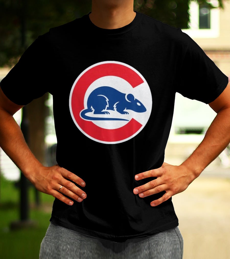 Wrigley Rats C Red And Blue Rat T-Shirt