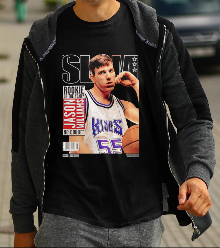 Jason Williams Rookie Of The Year No Doubt Sacramento Kings Slam Cover NBA T-Shirt