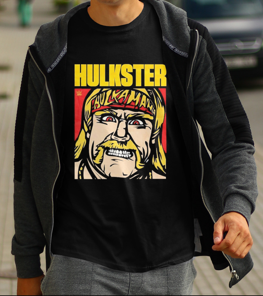 WWE Hulkster Hulkamania Cartoon T-Shirt