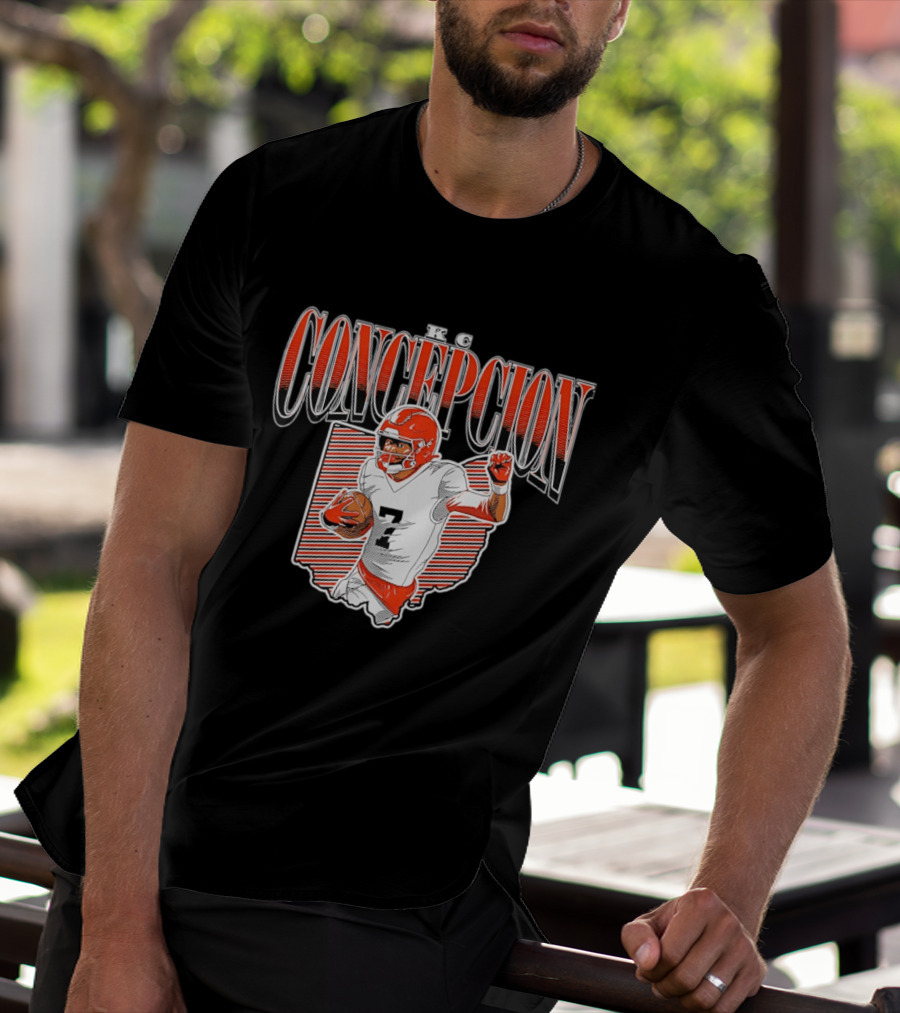 KC Concepcion Football Star Cleveland Browns Number Seven T-Shirt
