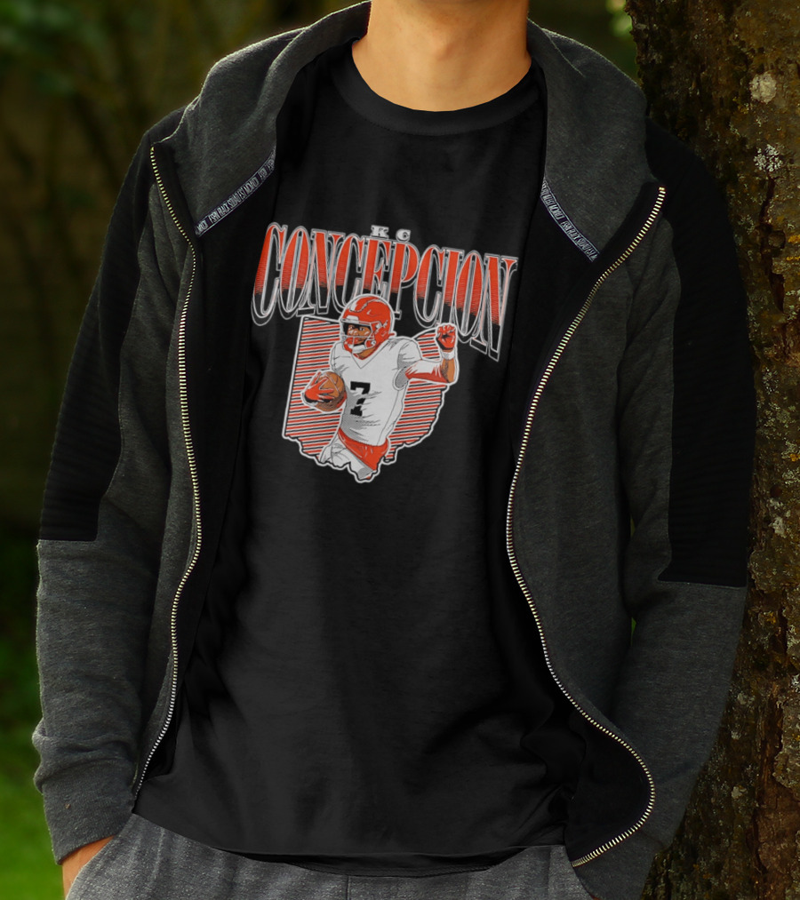 KC Concepcion Football Star Cleveland Browns Number Seven T-Shirt