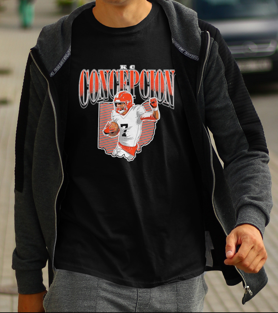 KC Concepcion Football Star Cleveland Browns Number Seven T-Shirt