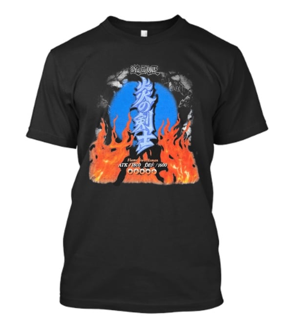Flame Swordsman ATK 1800 DEF 1600 Yugioh Card Detail T-Shirt