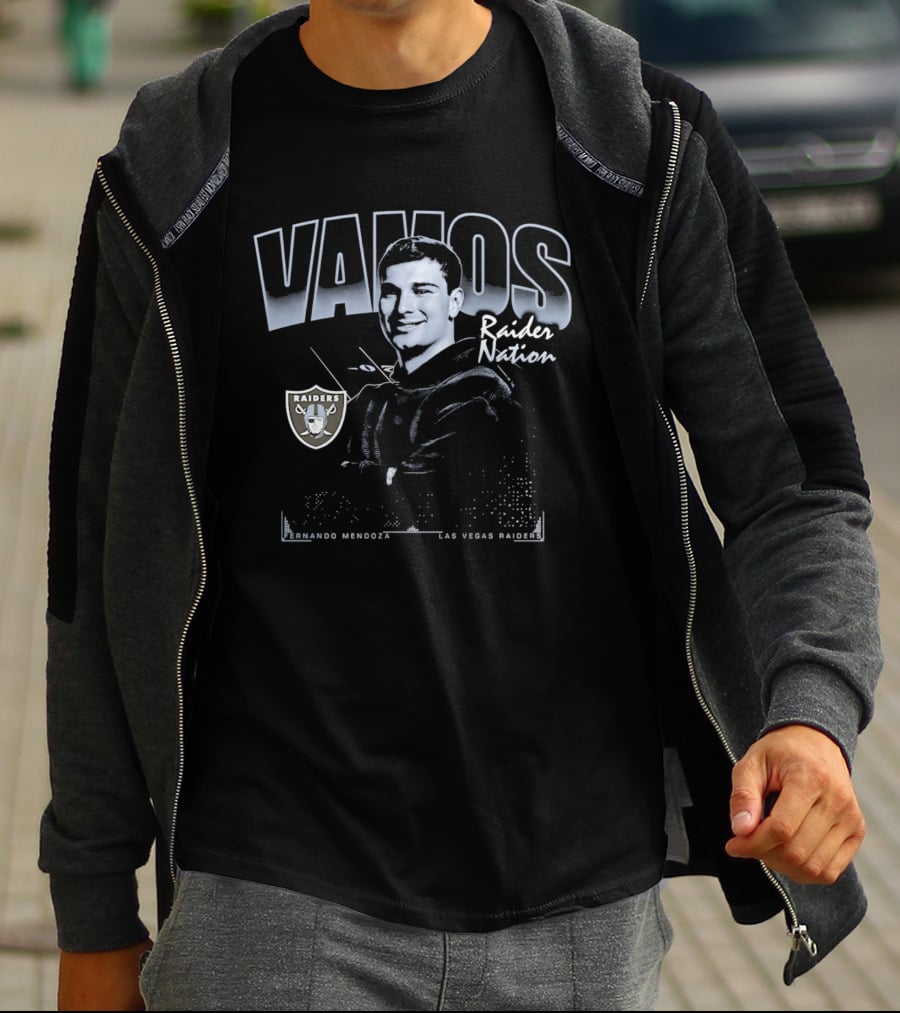 Vamos Raider Nation Fernando Mendoza Las Vegas Raiders 2026 Draft T-Shirt