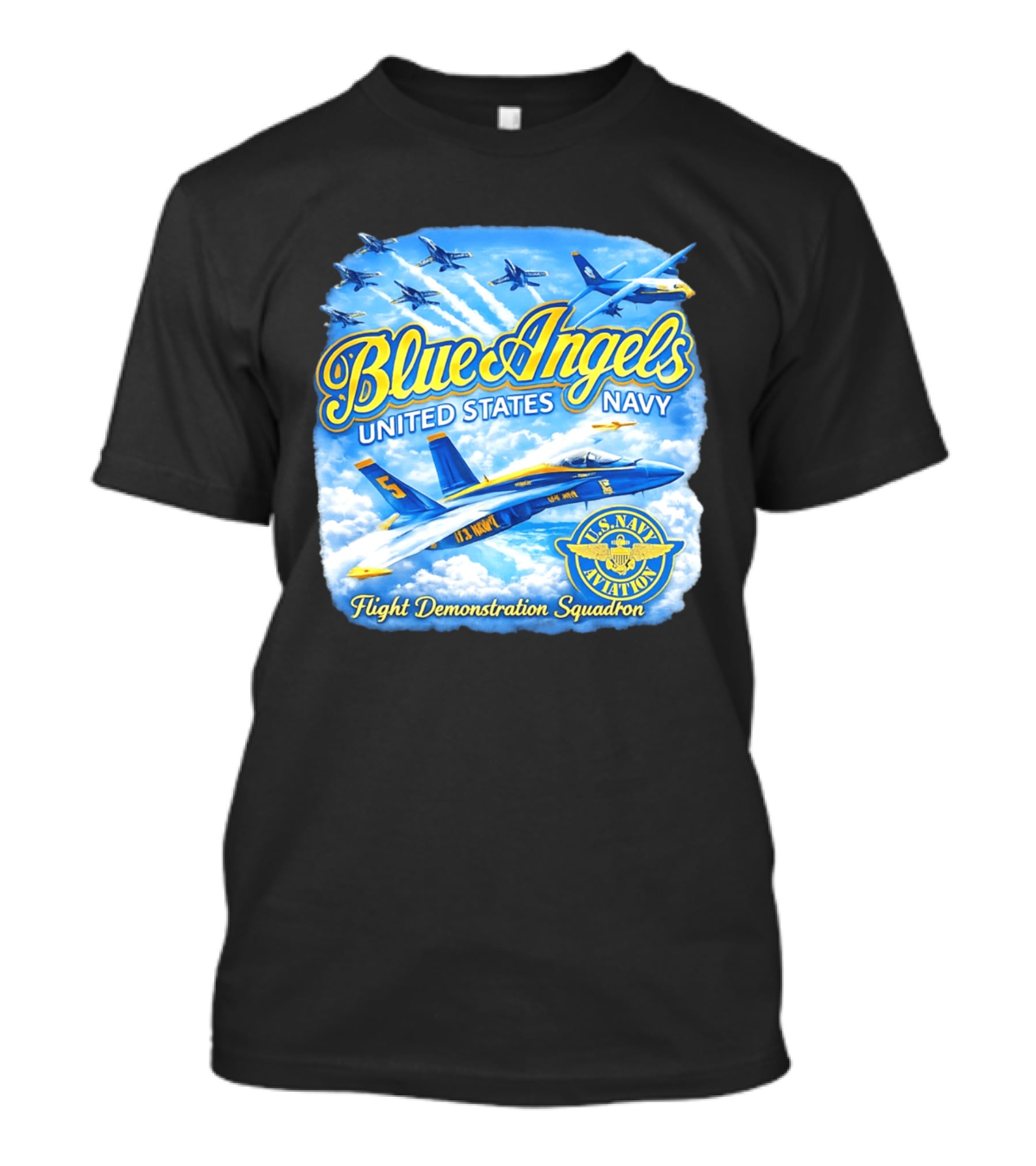 Blue Angels United States Navy U.S. Navy Aviation Flight Demonstration Squadron T-Shirt