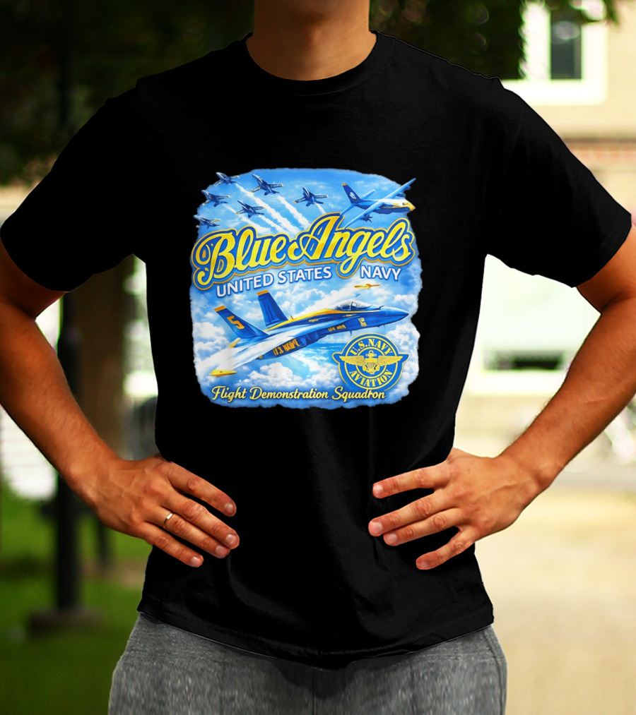 Blue Angels United States Navy U.S. Navy Aviation Flight Demonstration Squadron T-Shirt