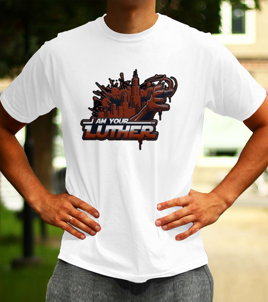 I Am Your Luther Urban Cityscape Graffiti Style Hand Gesture T-Shirt