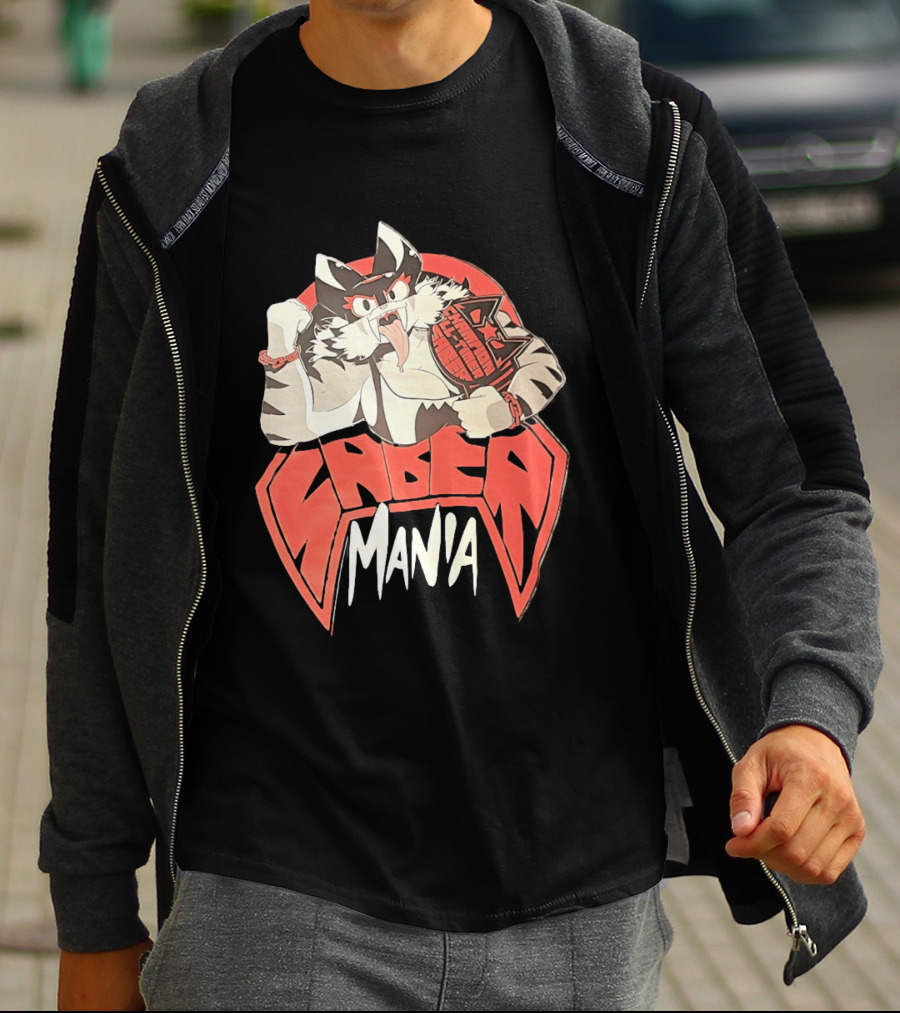 Ring Cats Saber Mania Wrestling Champion Feline T-Shirt