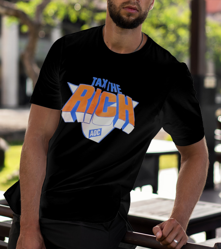 Tax The Rich AOC New York Knicks T-Shirt