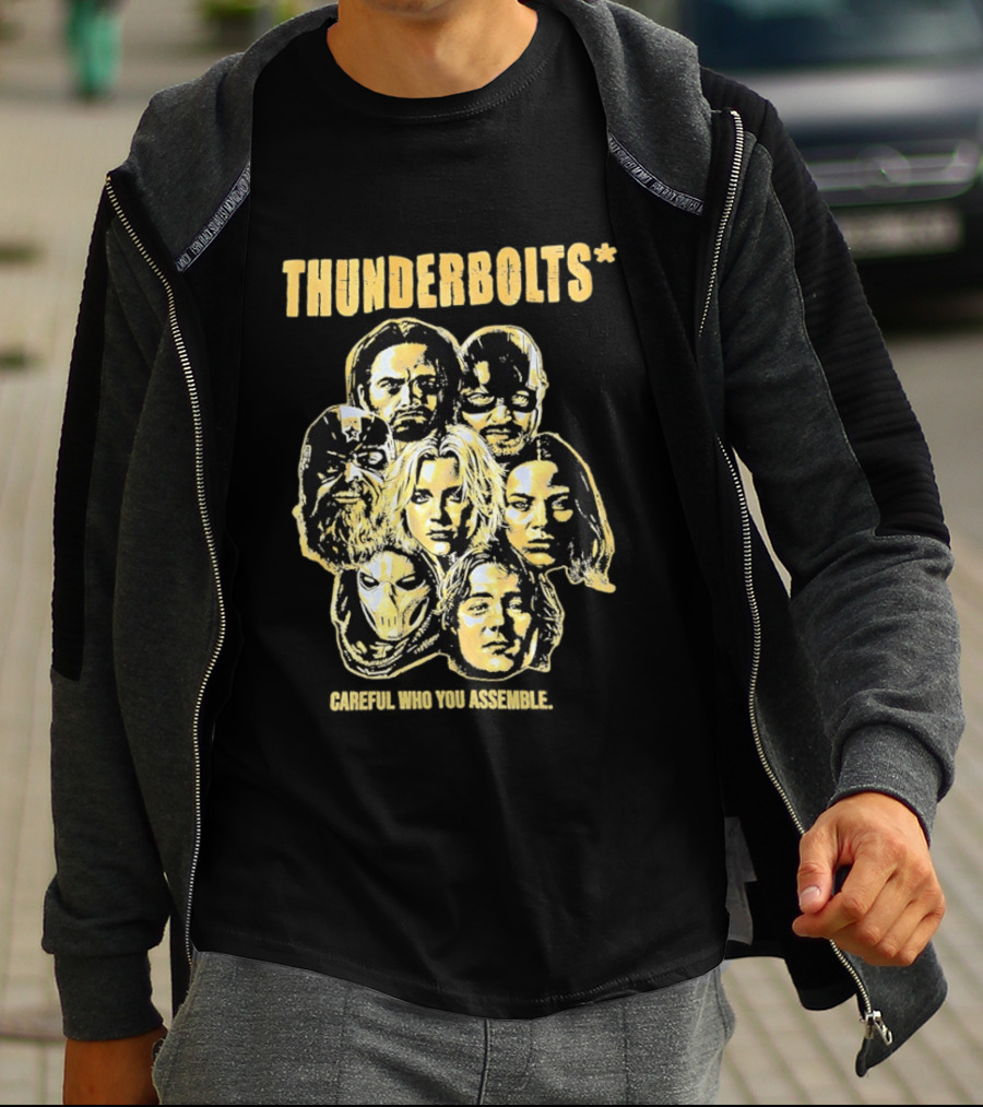 Thunderbolts Careful Who You Assemble Marvel Characters T-Shirt