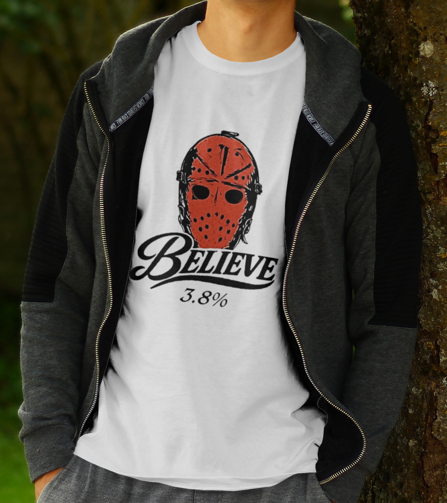 Philadelphia Flyers Believe 3.8% Jason Voorhees Mask T-Shirt