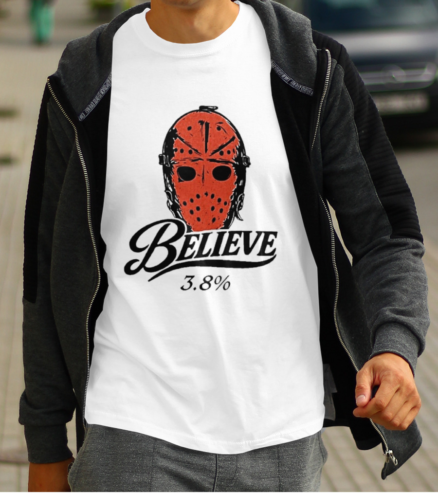 Philadelphia Flyers Believe 3.8% Jason Voorhees Mask T-Shirt