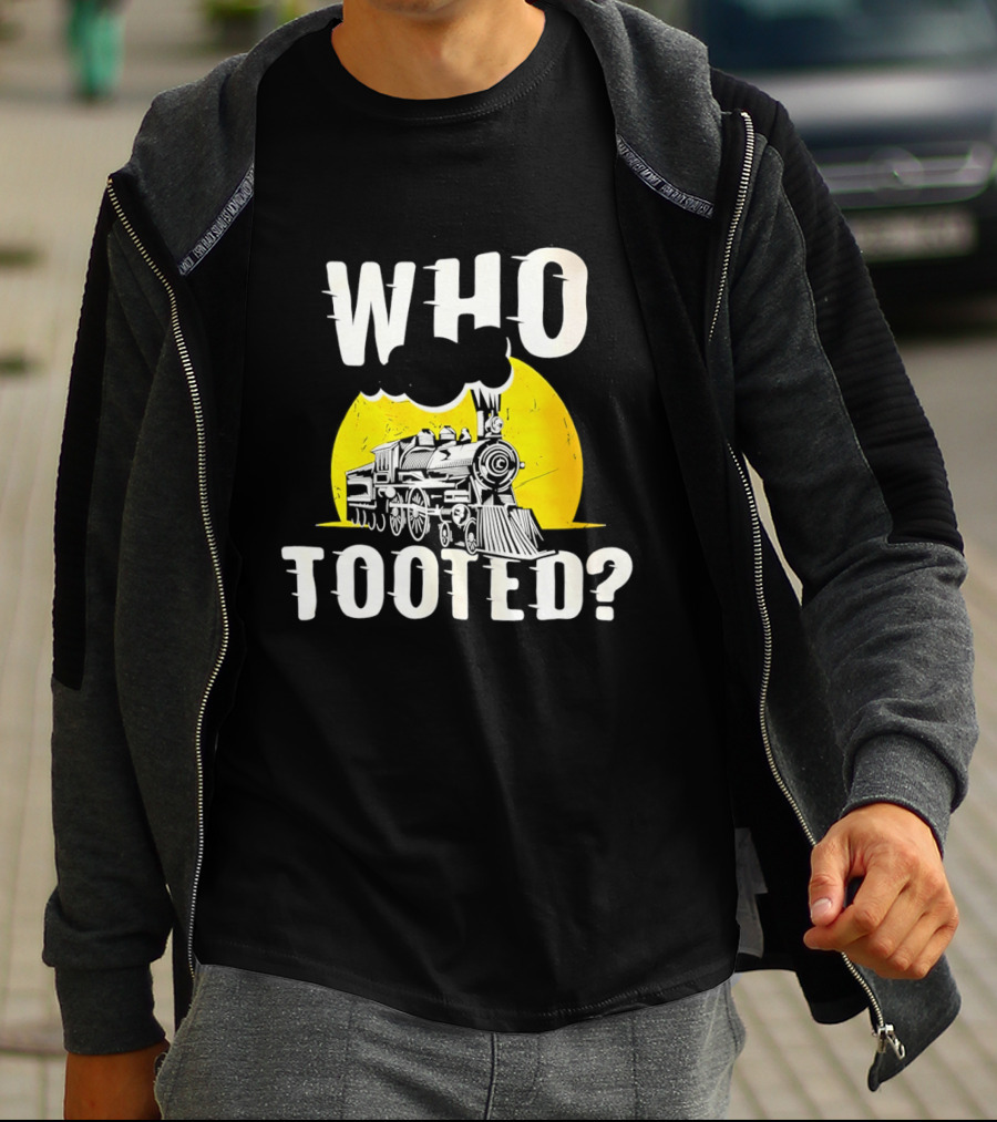 Who Tooted Train Yellow Sun T-Shirt