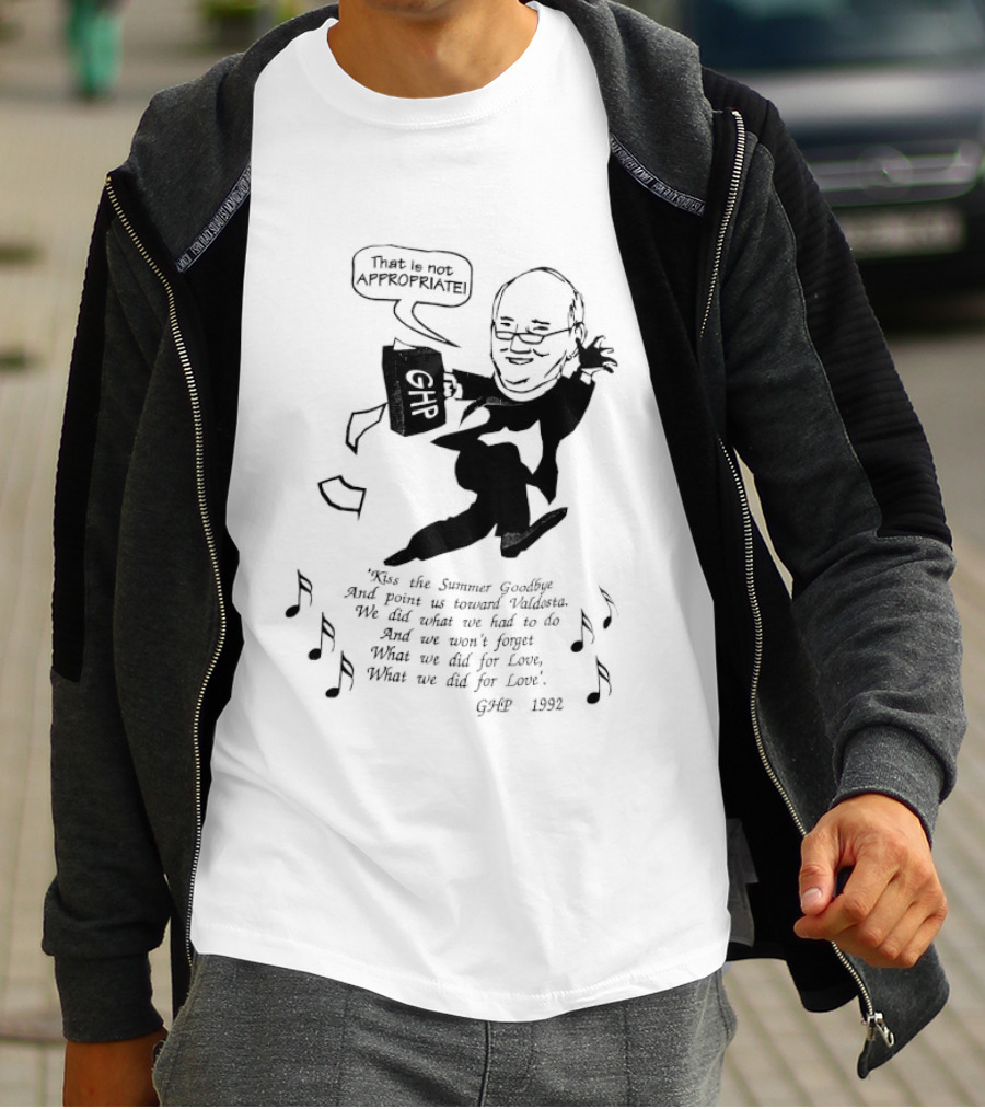 That Is Not Appropriate GHR Speech Bubble Kiss The Summer Goodbye T-Shirt