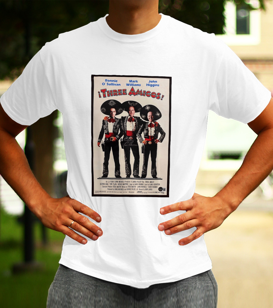 Ronnie O'Sullivan Mark Williams John Higgins Three Amigos Mexican Hat T-Shirt