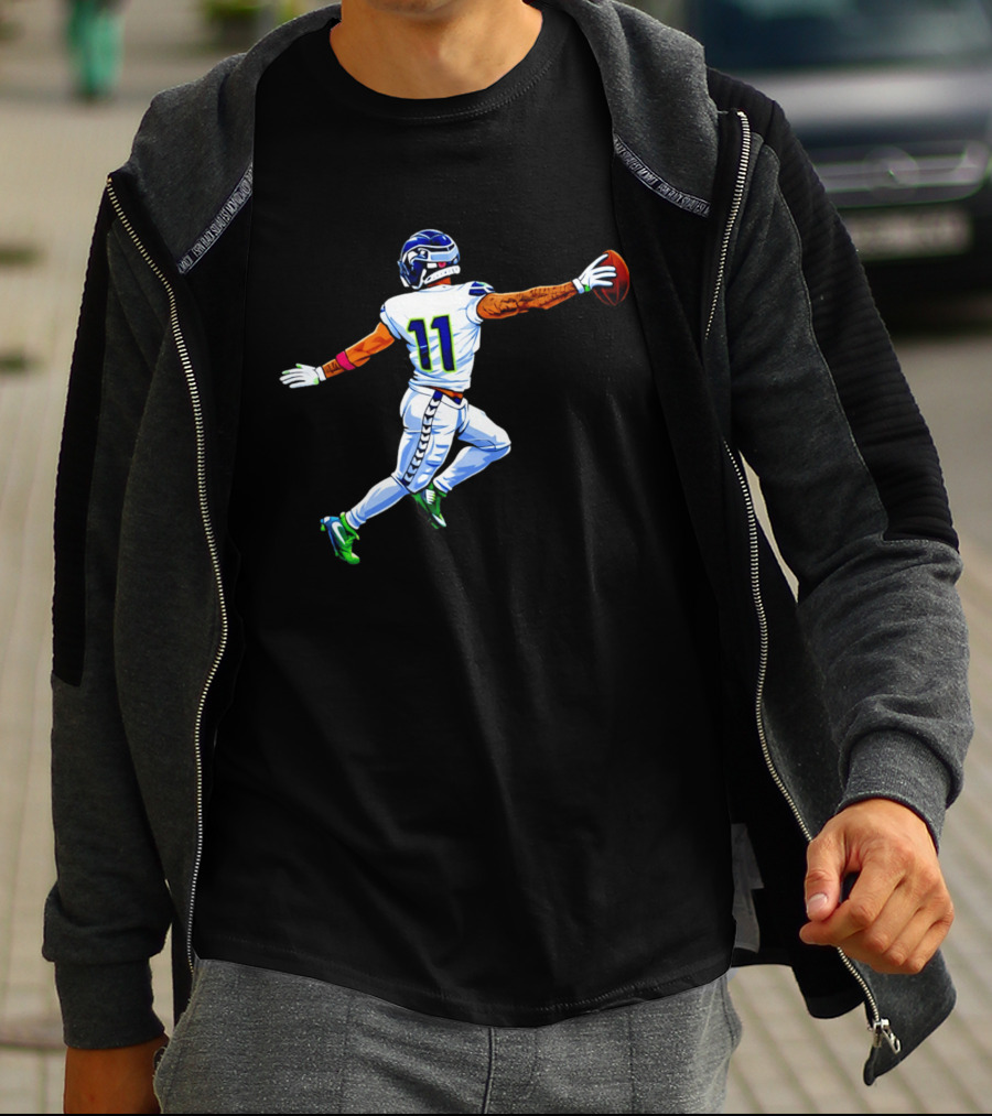Jaxon Smith Njigba Seahawks Touchdown Celebration Number 11 Football Play T-Shirt