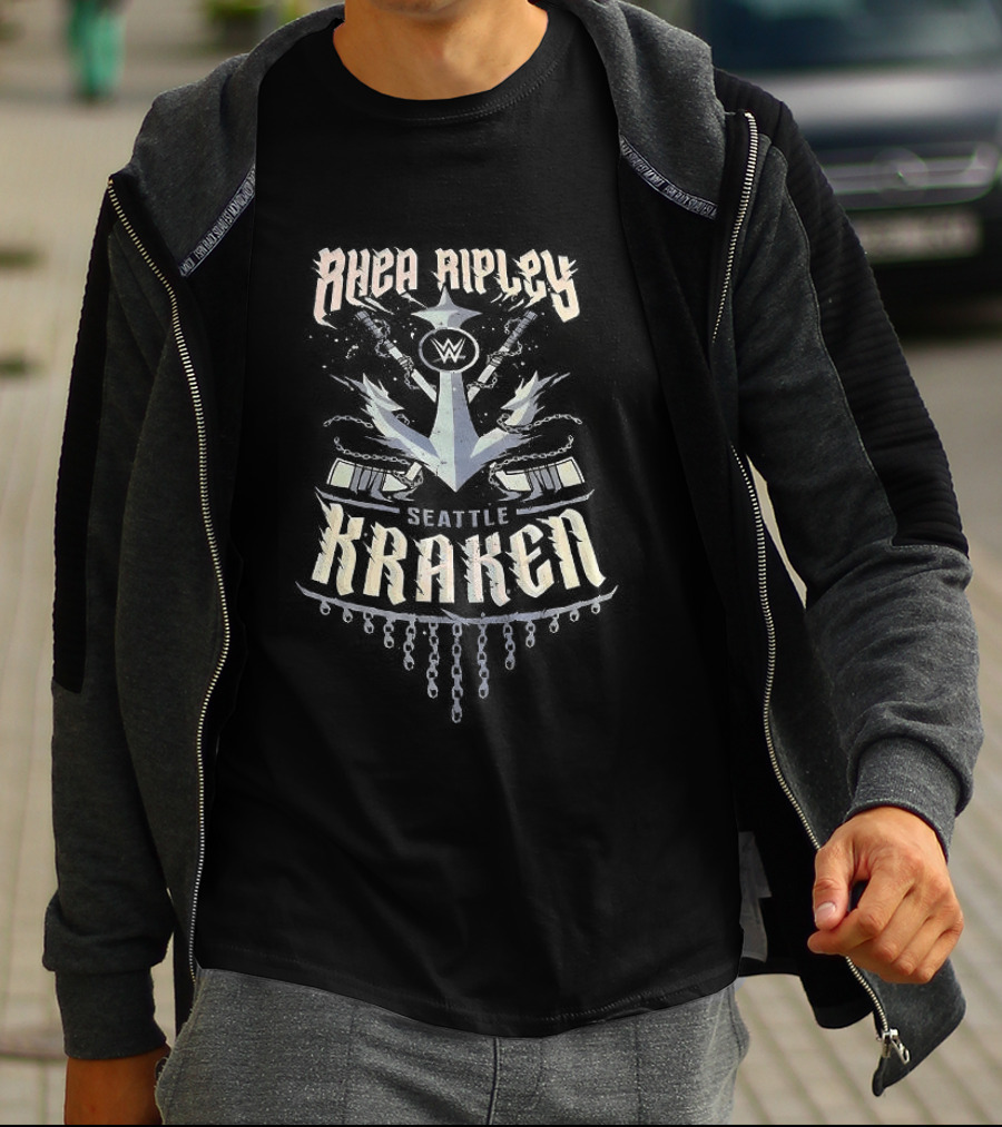 Rhea Ripley X Seattle Kraken WWE Collaboration T-Shirt