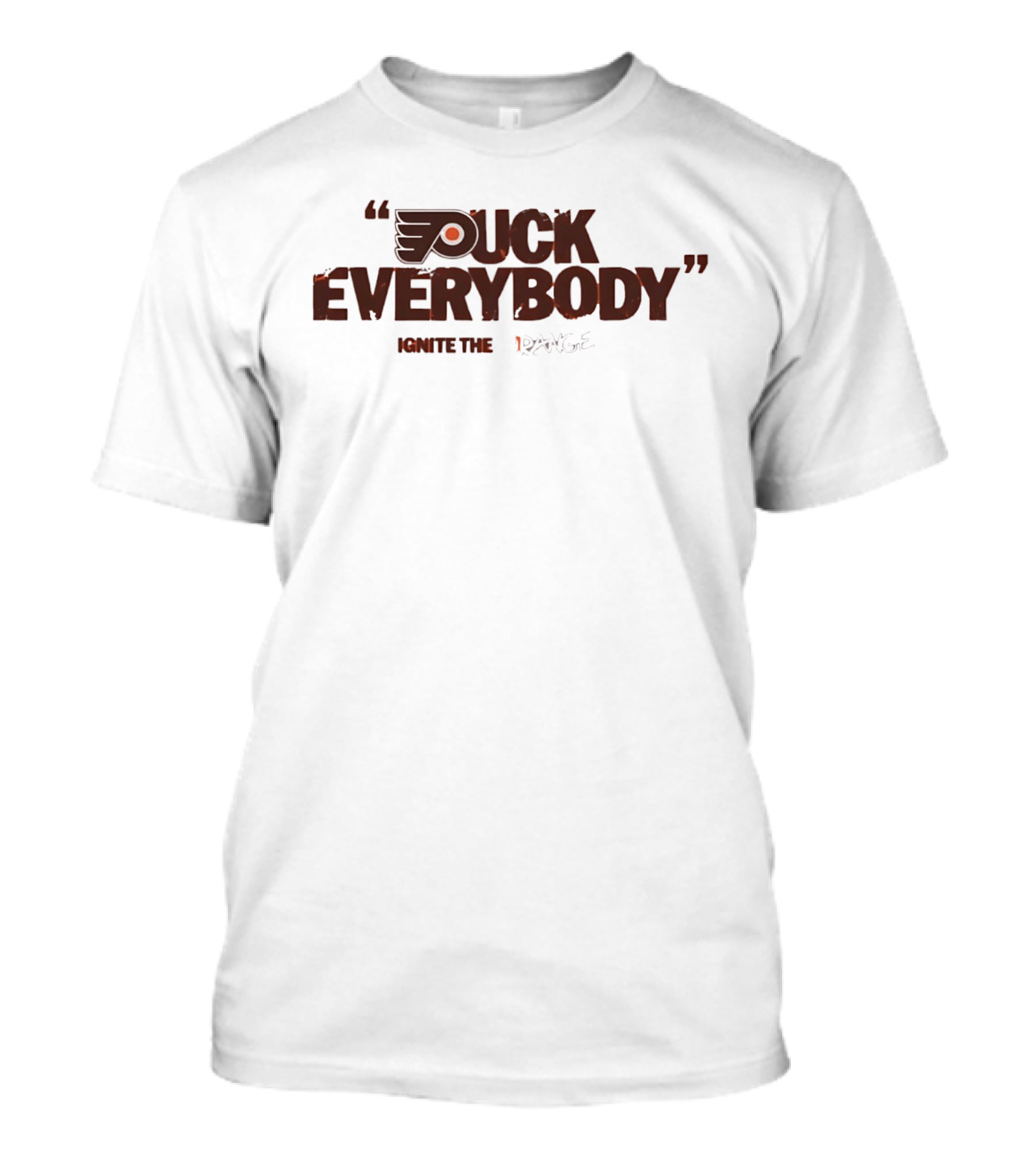 Puck Everybody Ignite The Orange Philadelphia Hockey T-Shirt