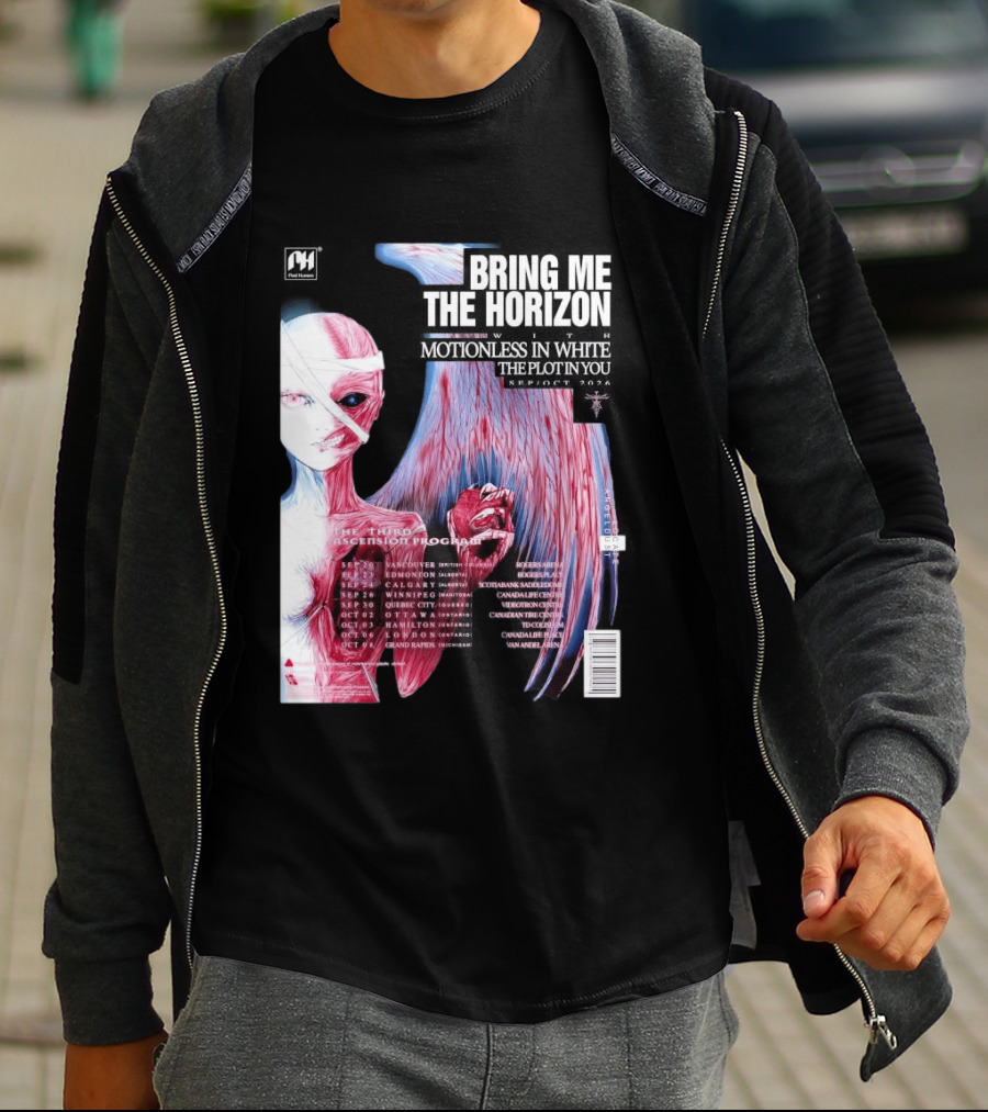 Bring Me The Horizon The Third Ascension Program Fall Tour 2026 Canada Dates T-Shirt