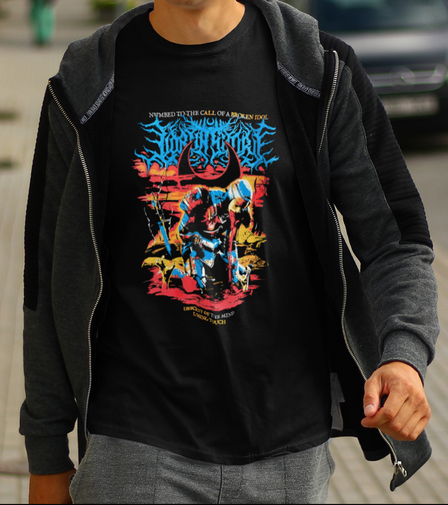 Numbed To The Call Of A Broken Idol Descent Of The Mind Losing Touch T-Shirt