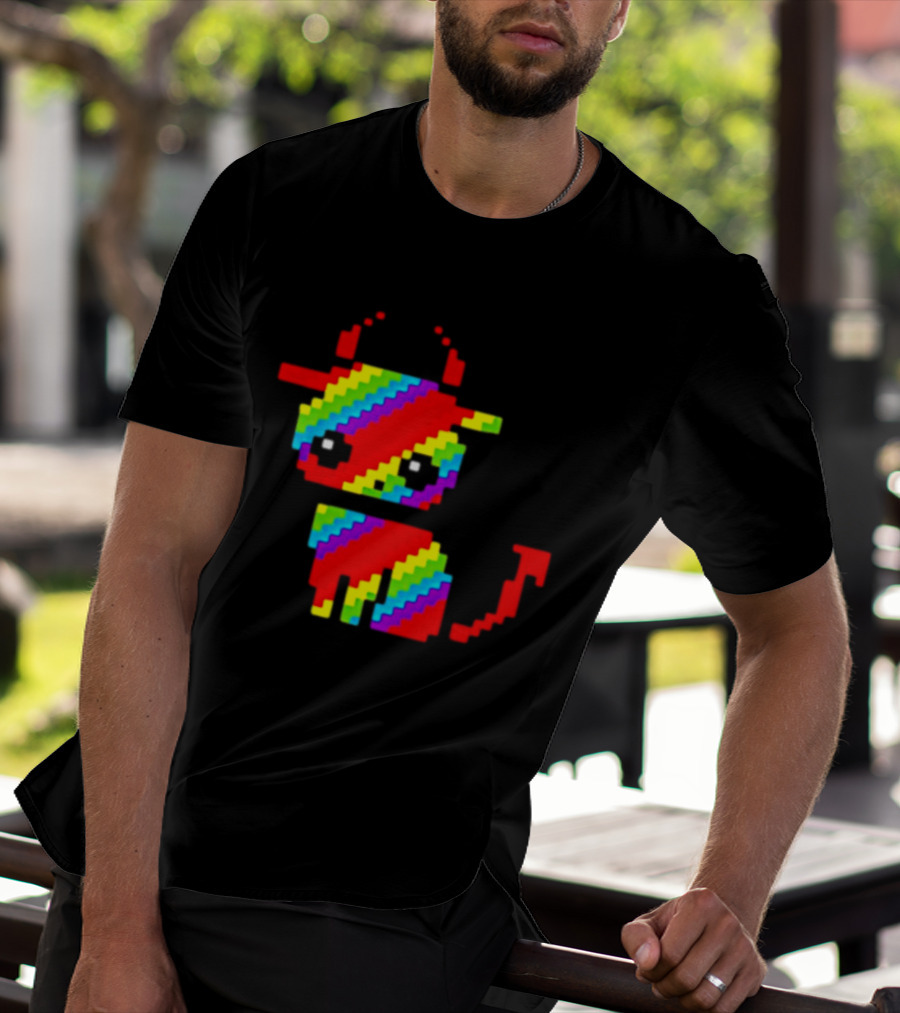 Nyan Cat Heavy Metal Devil Pixel Rainbow Devil Cat T-Shirt