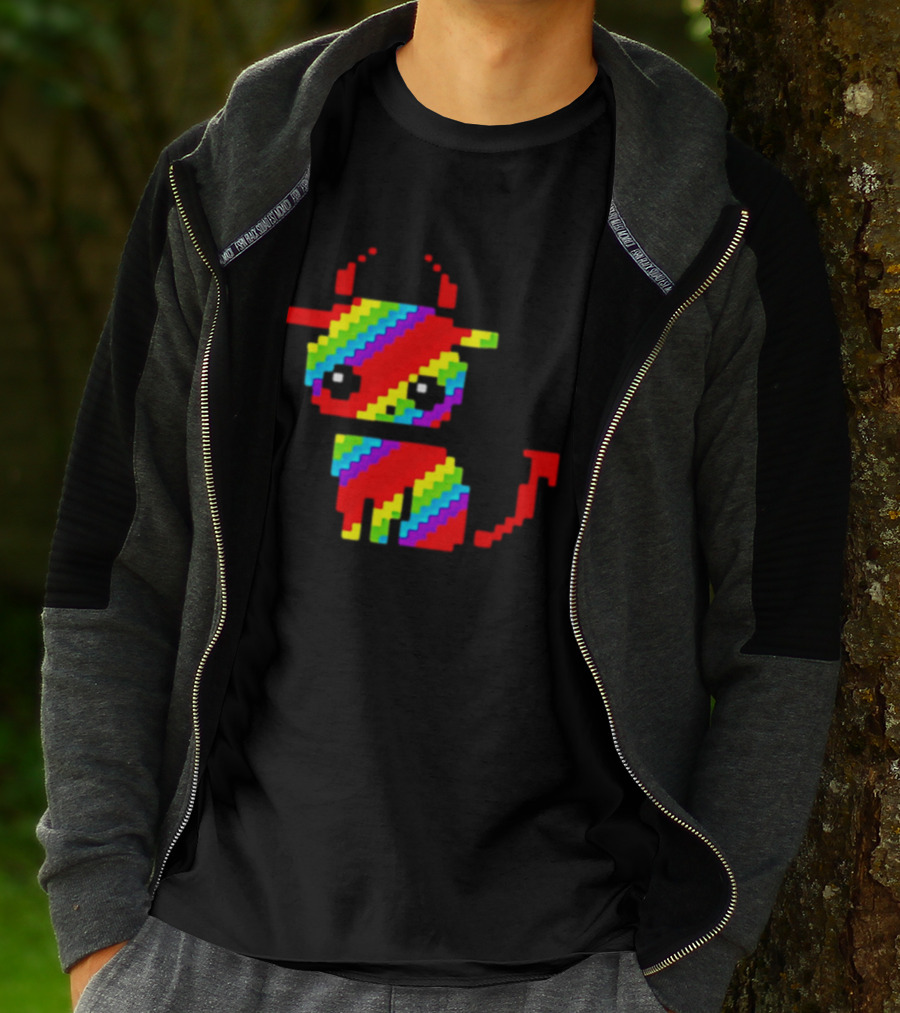 Nyan Cat Heavy Metal Devil Pixel Rainbow Devil Cat T-Shirt