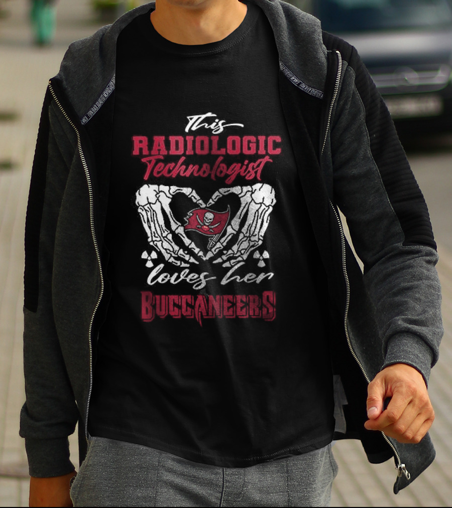 Tampa Bay Buccaneers Radiologic Technologist Loves Her Skeleton T-Shirt