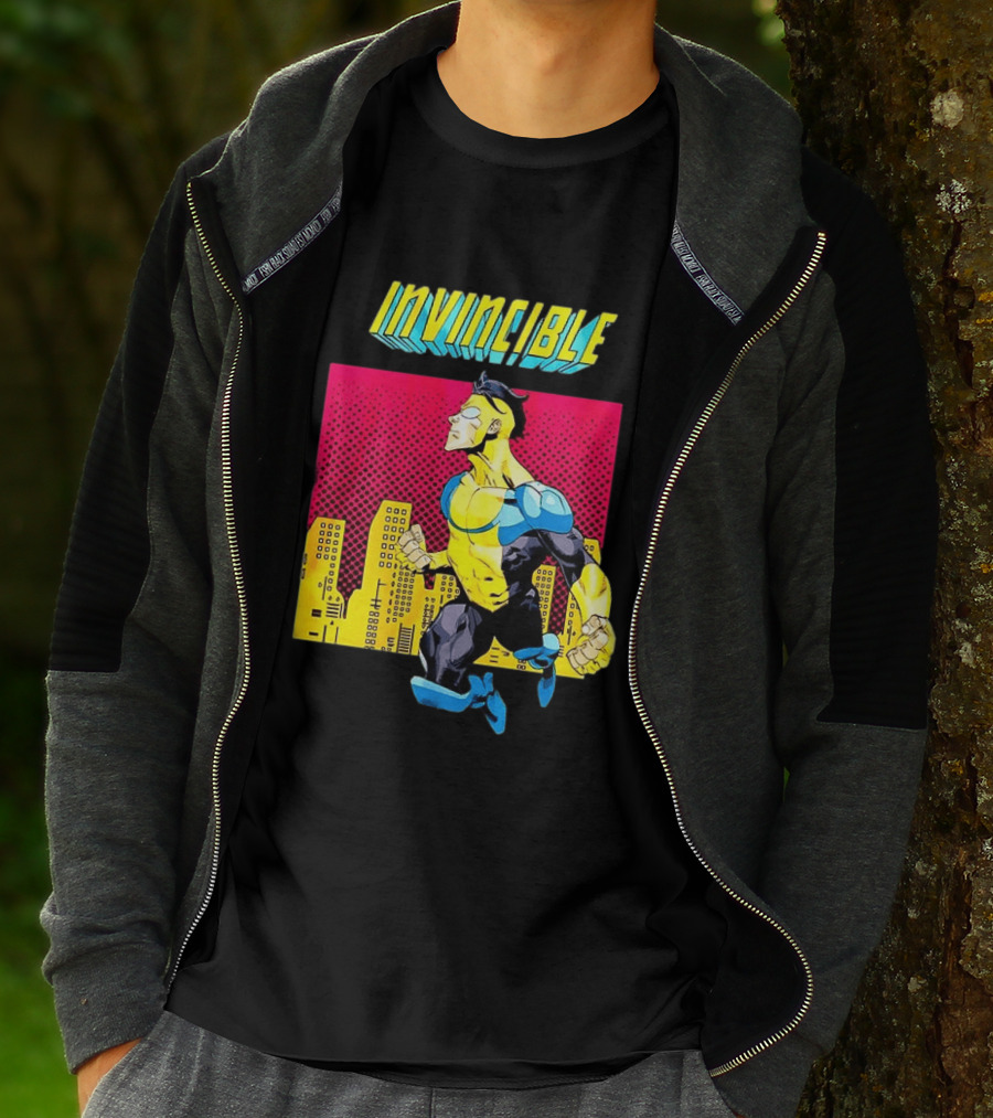 Invincible Comics Hero Skyline Pop T-Shirt