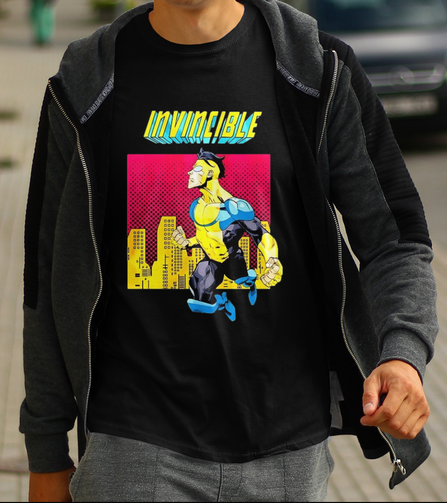 Invincible Comics Hero Skyline Pop T-Shirt