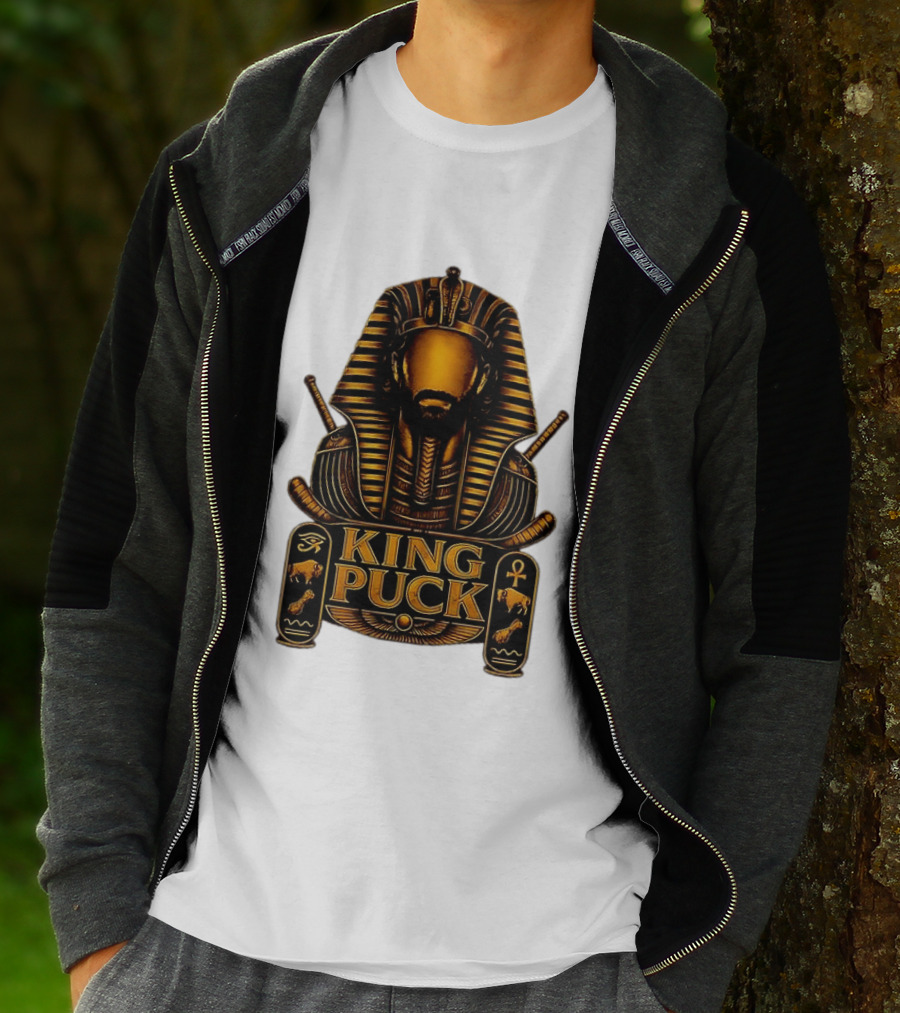King Puck Pharaoh Buffalo Sabres Egyptian Hockey T-Shirt