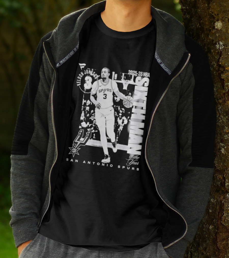 Keldon Johnson 2025 26 Sixth Man San Antonio Spurs NBA Legacy T-Shirt