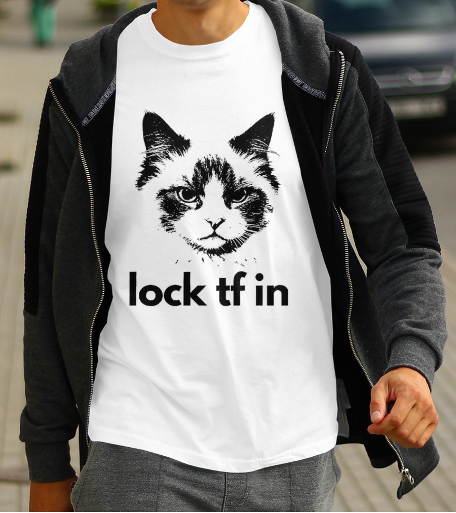 Lock TF In Cat Pet Face T-Shirt