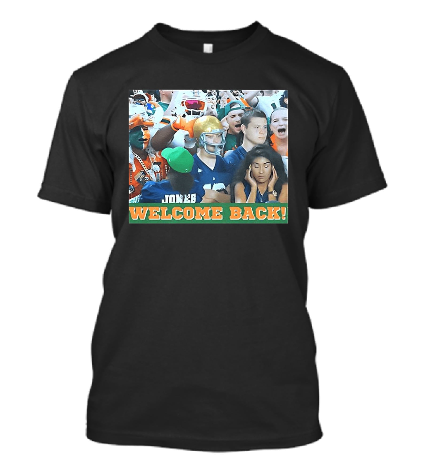 Miami Hurricanes Welcome Back Photo Crowd Scene T-Shirt