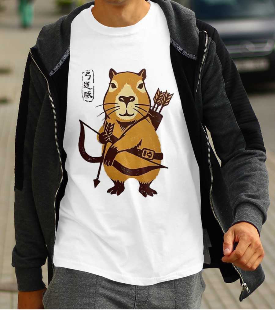 Capybara Archer Target Chill Classical Japanese T-Shirt