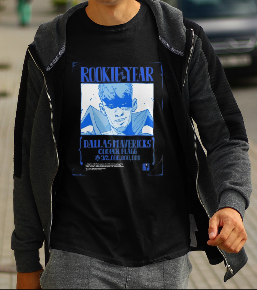Rookie Of The Year Dallas Mavericks Cooper Flagg Basketball Fan T-Shirt